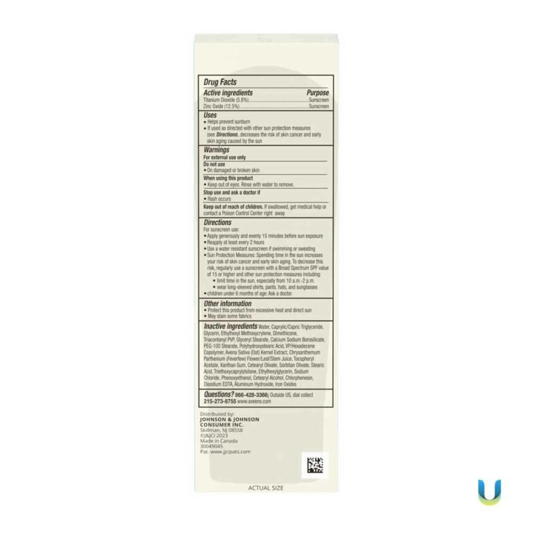 Aveeno Calm + Restore Daily Moisturizer Mineral Sunscreen