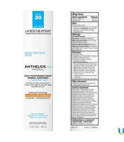 La Roche Posay Anthelios Mineral SPF Moisturizer with Hyaluronic Acid