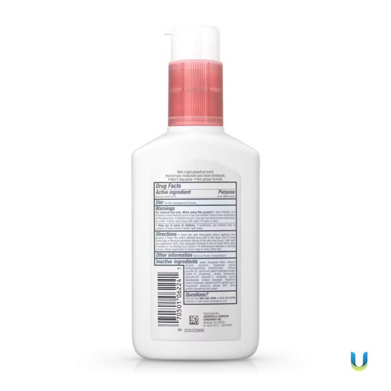 Neutrogena Non-Comedogenic Oil-Free Pink Grapefruit Acne Face Moisturizer with Salicylic Acid